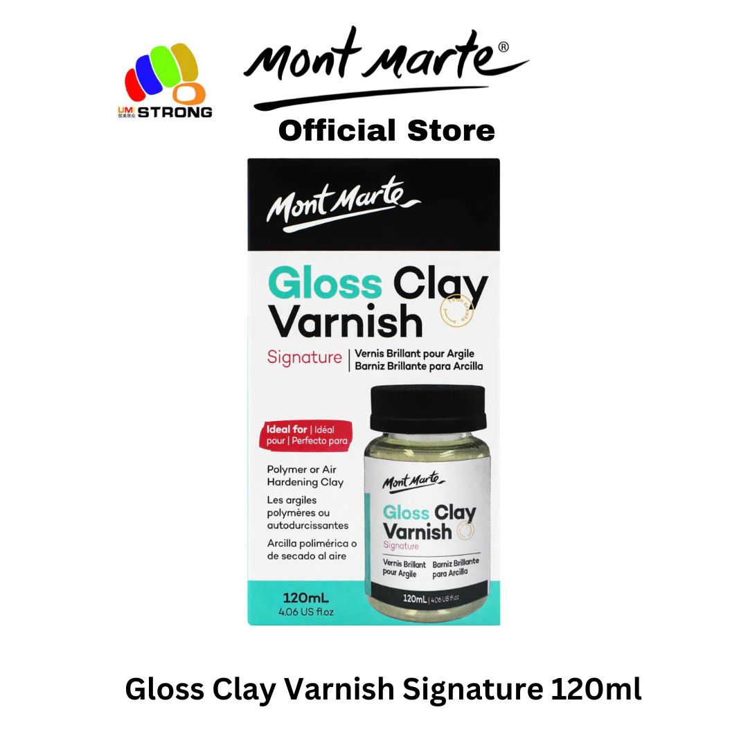 Mont Marte Gloss Clay Varnish Signature 120ml (4.06 US fl.oz)